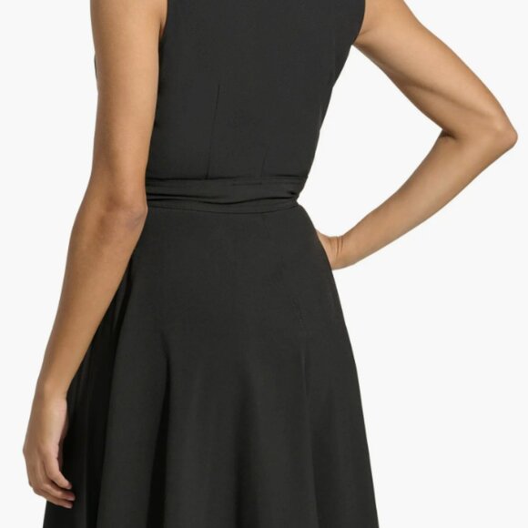 Calvin Klein Commuter V-Neck A-Line Dress - Picture 2 of 10